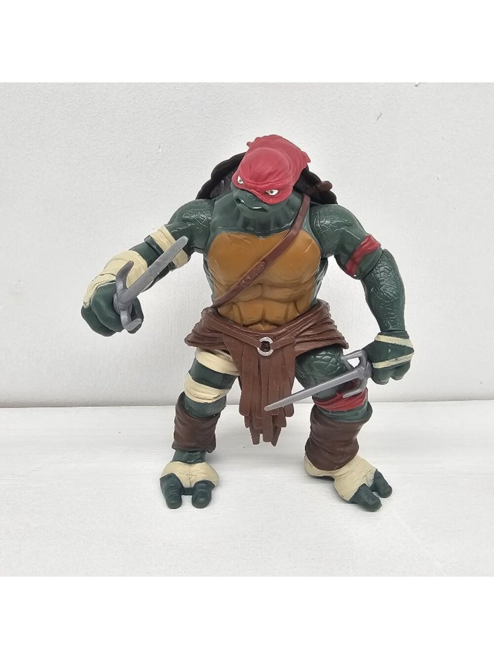 Playmates 2014 TMNT Turtles Movie Raphael Ralp 6" Action Figure w/ Weapons Works